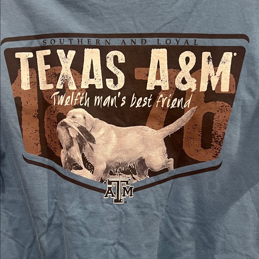 NWT-Blue Texas A&M 12th Man’s best friend shirt - Picture 7 of 7